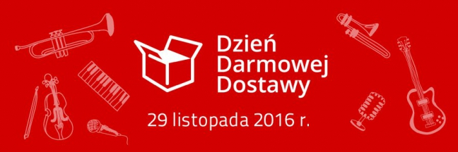 29 listopada – Dzień Darmowej Dostawy w sklepie muzycznym Muzyczny.pl