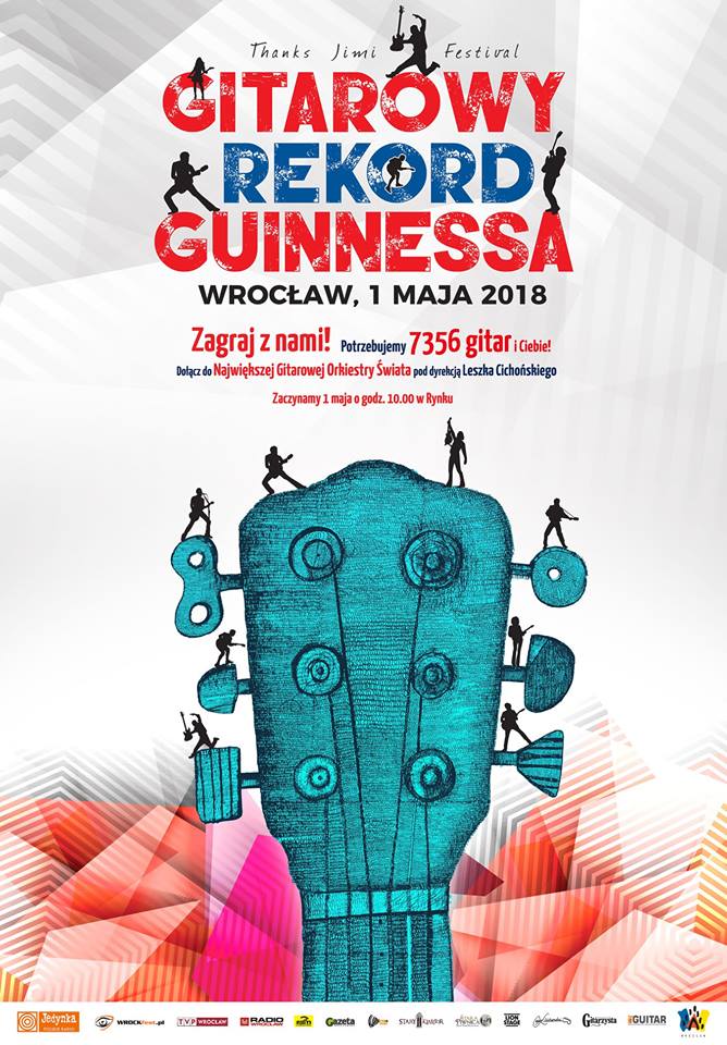 Gitarowy Rekord Guinnessa’18 – zagraj z nami 1 maja we Wrocławiu