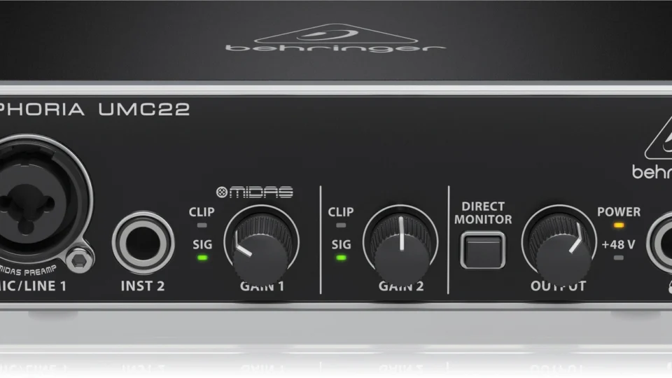 Behringer U-Phoria UMC22 – kompaktowy interfejs audio do nagrań domowych i mobilnych